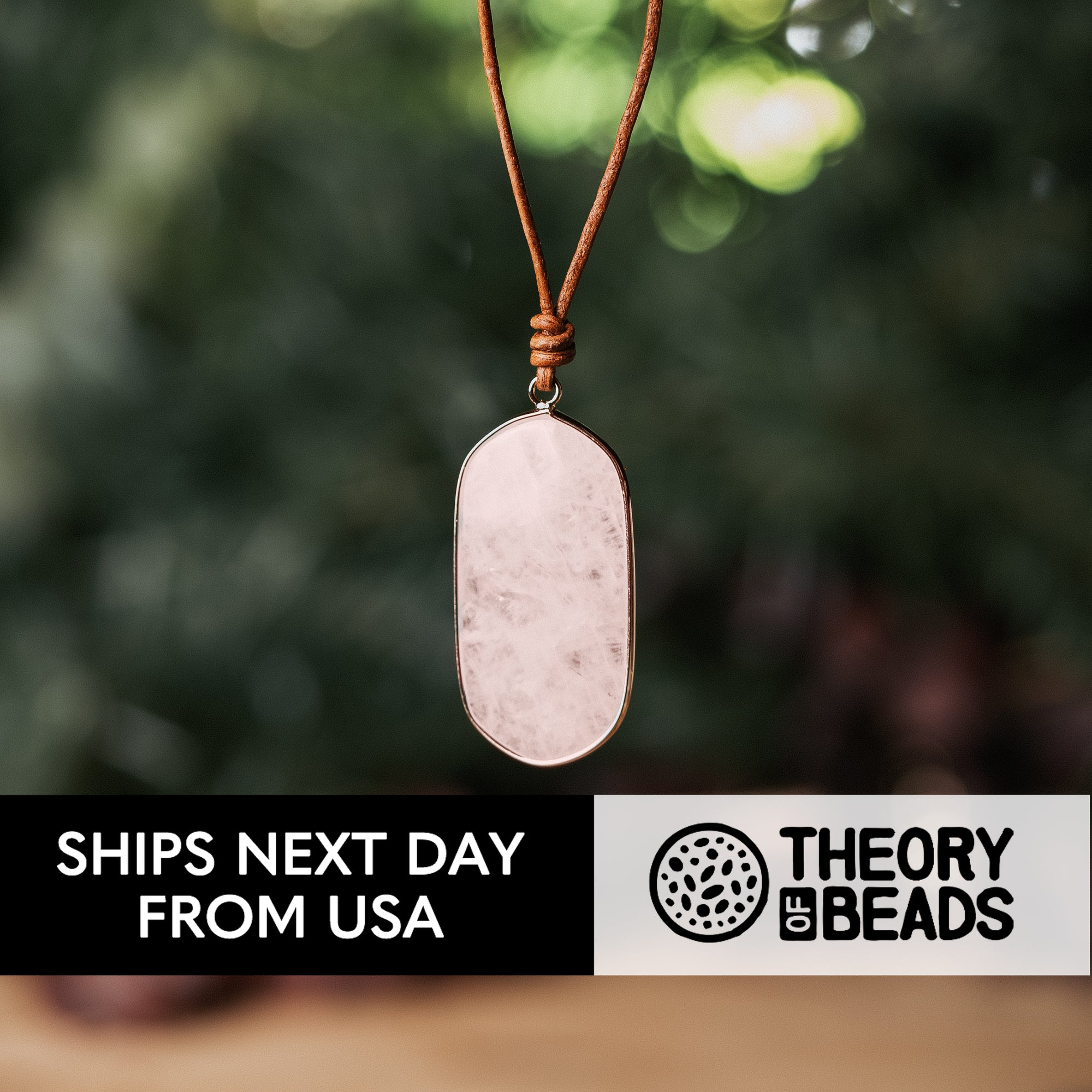 Pink Quartz Love Necklace