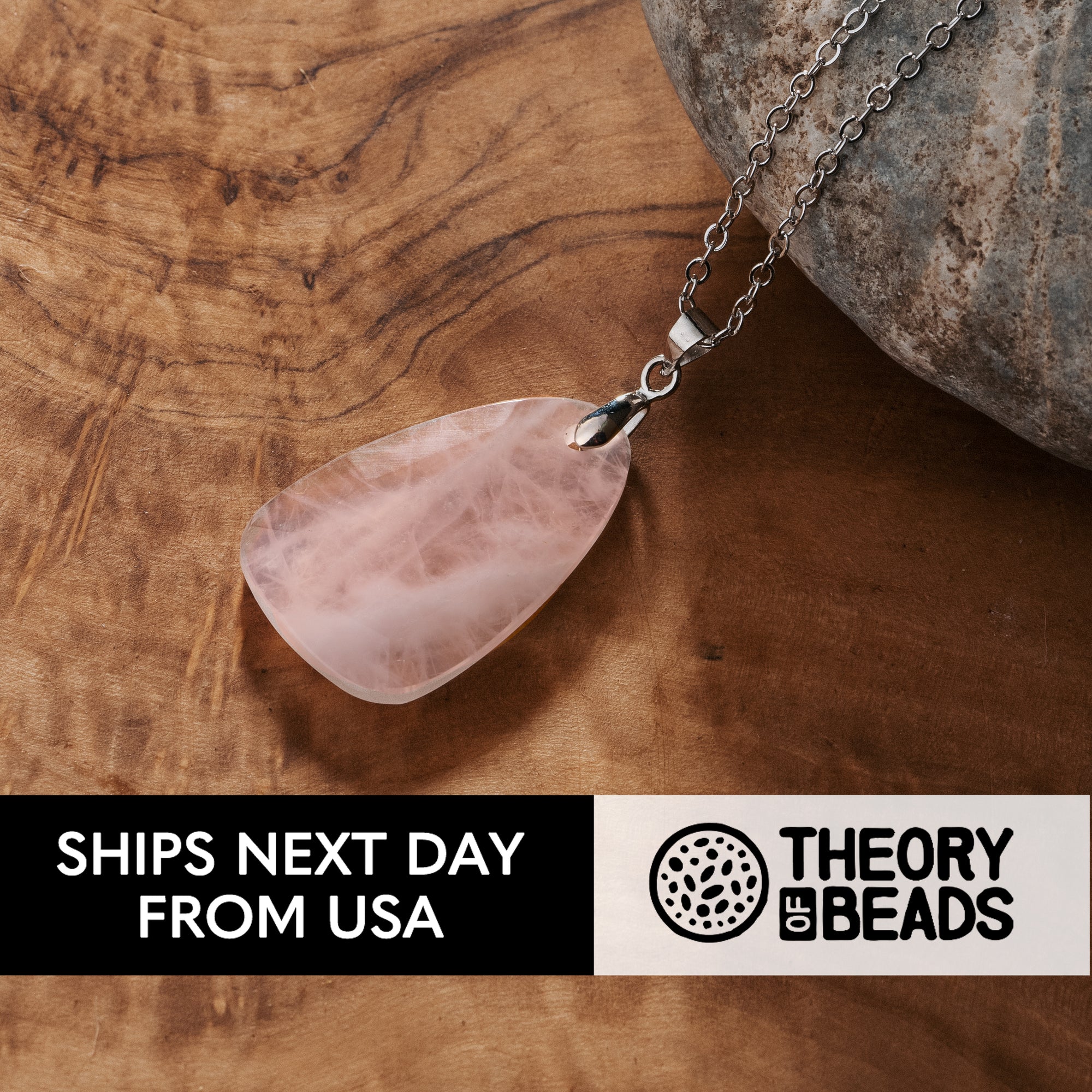 Love Rose Quartz Necklace