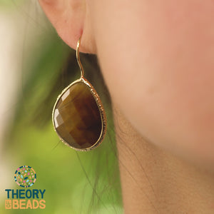 Halcyon Tiger Eye Earrings