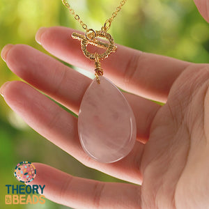 Love Teardrop Quartz Necklace