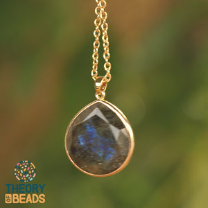 Statement Labradorite Pendant Necklace