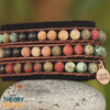 Theory of Beads natural jasper and onyx stone bracelet