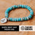 Handmade natural turquoise stone bracelet with stone beads